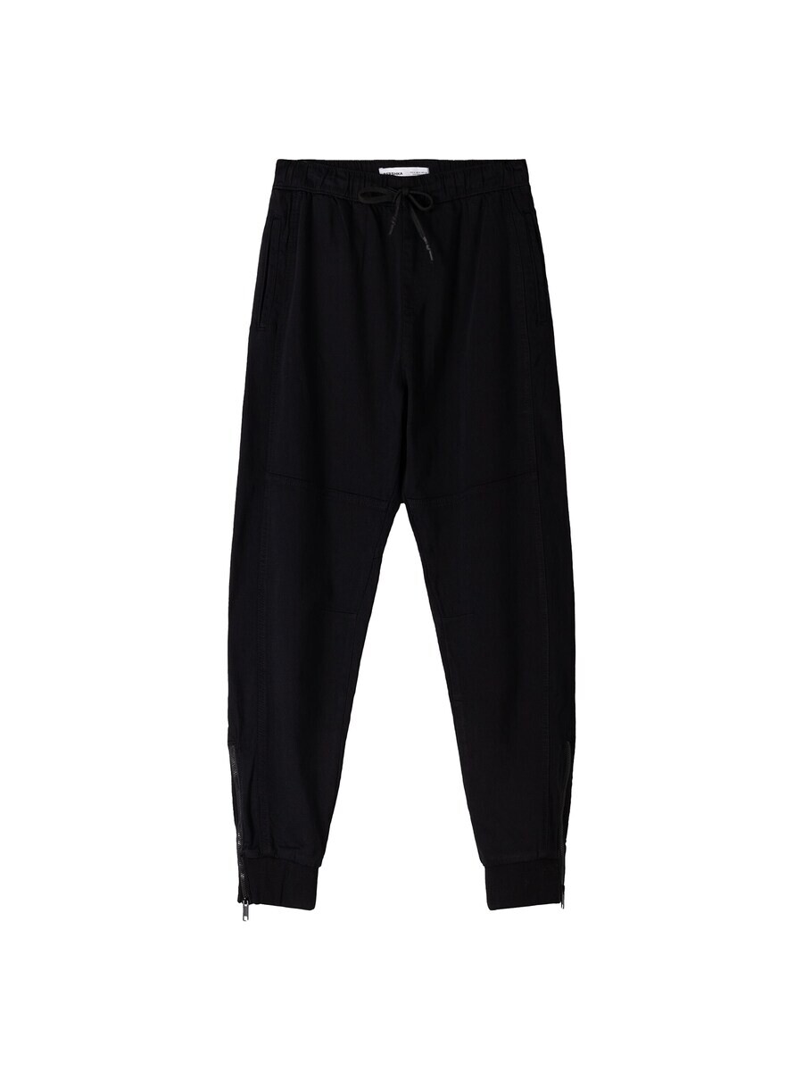 

Тканевые брюки Bershka Tapered Pants, черный