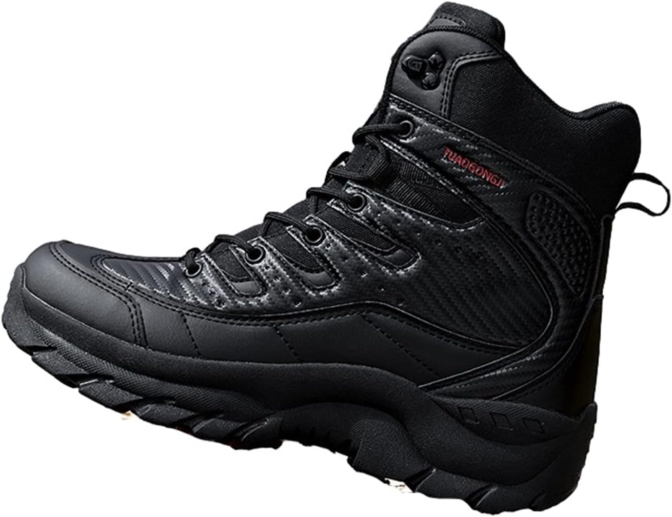 

Водонепроницаемые тактические ботинки, туристические походные ботинки, военные тактические ботинки, туристические походные ботинки для улицы, высокие походные ботинки, для мужчин и женщин, песочный, 41 Lzyjckh, черный