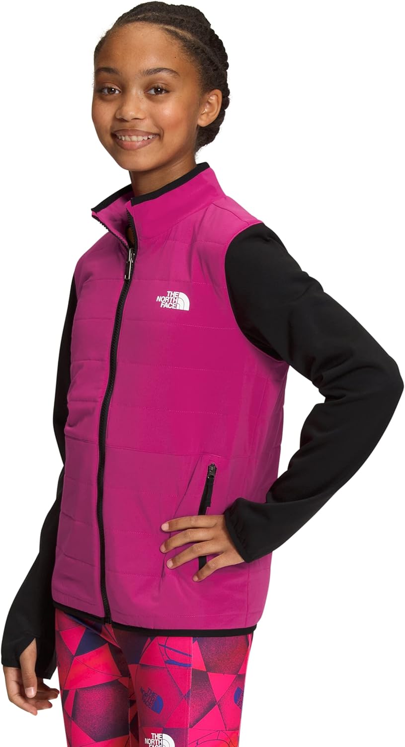 Детская зимняя теплая гибридная куртка North Face для подростков на молнии The North Face, Fuschia Pink — фото 3