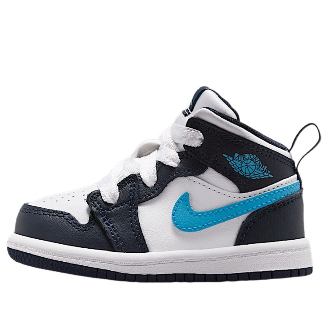 (TD) Air Jordan 1 Mid 'Obsidian Dark Powder Blue'