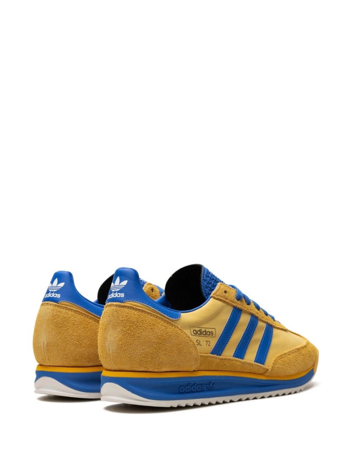 Кроссовки Adidas SL 72 RS "Utility Yellow/Blue Royal/Core White", желтый — фото 3