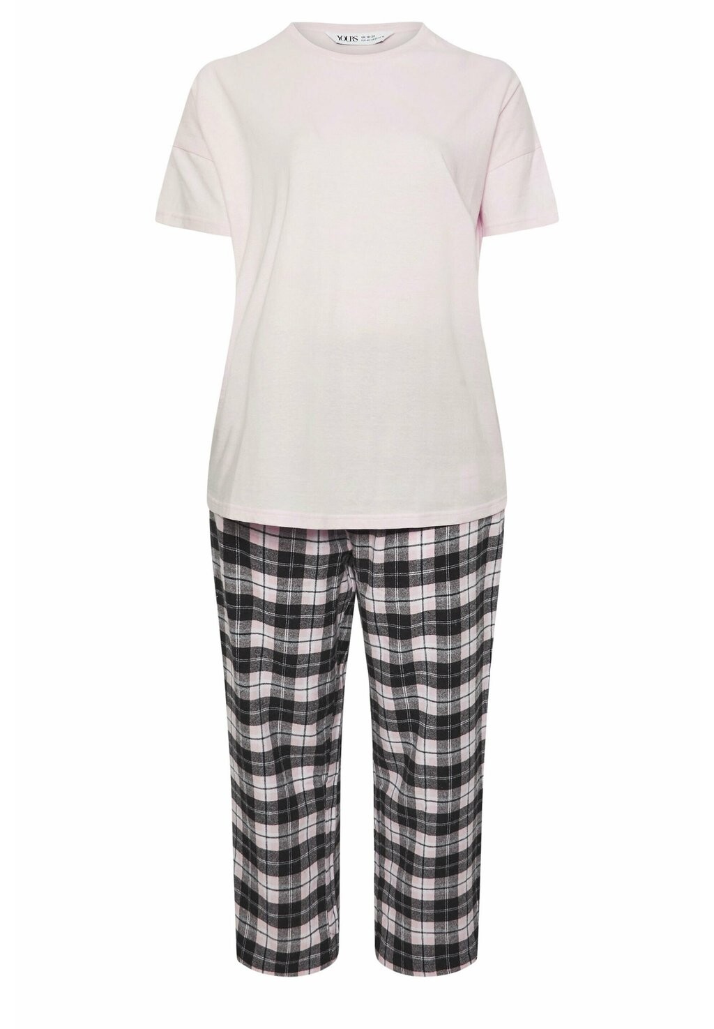 

Пижамный комплект SET Yours Clothing, светло-розовый