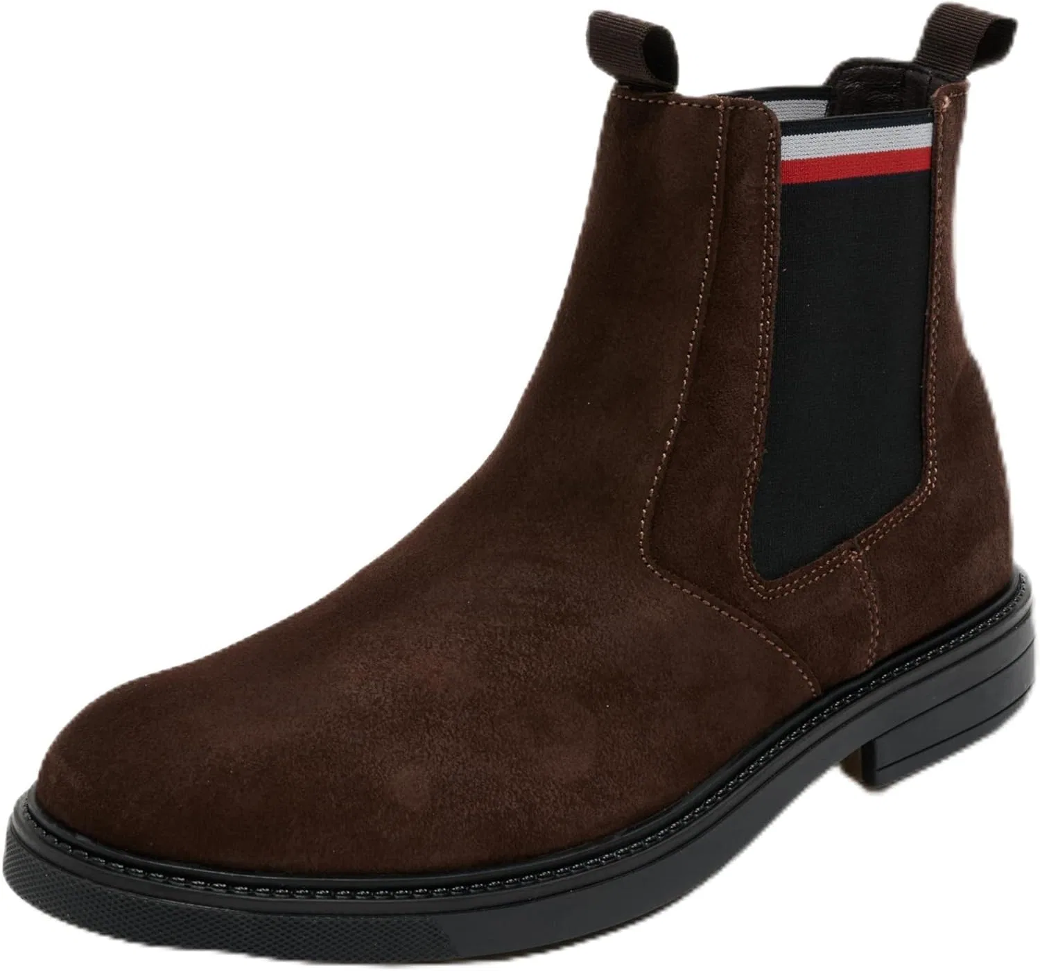 Ботинки Tommy Hilfiger Herren Chelsea Boots aus Wildleder, Brown Cocoa