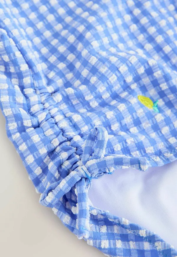 Купальник Next, Blue White Gingham Lemon — фото 3