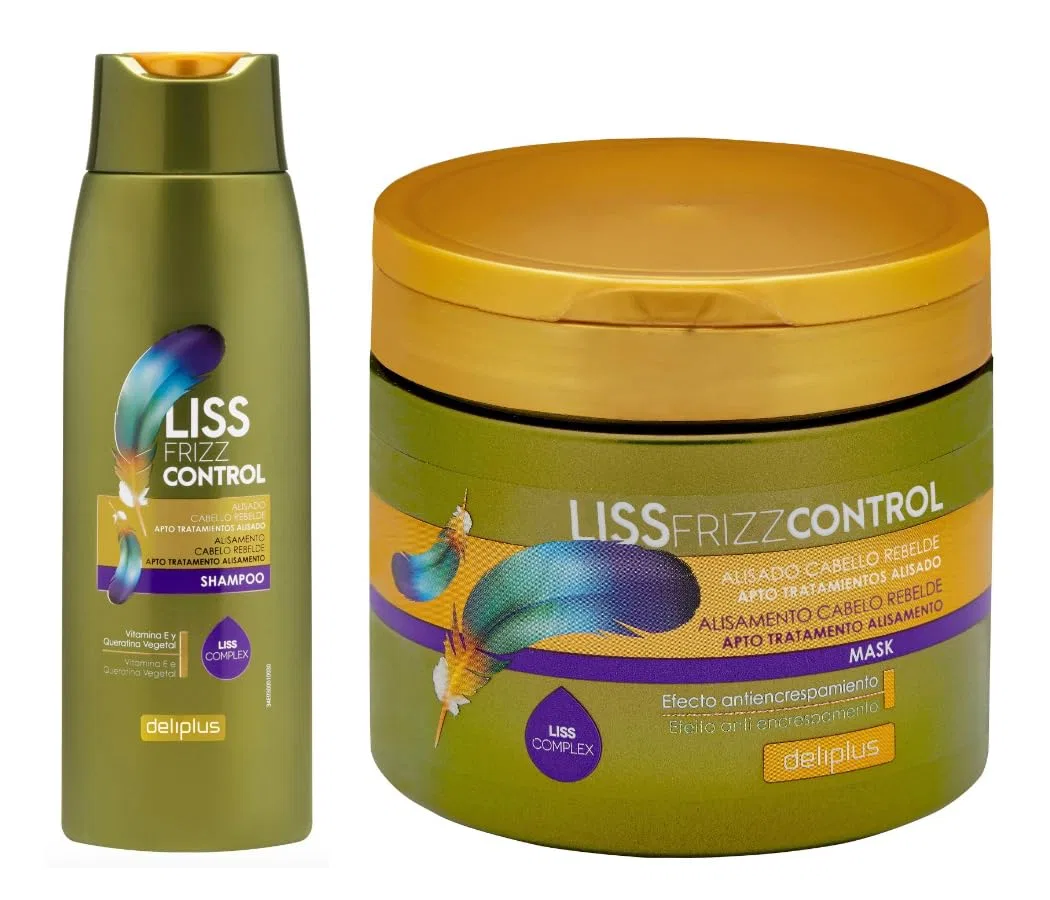 Набор шампунь и маска «Liss Frizz Control» 2х400 мл от Deliplus Deliplus