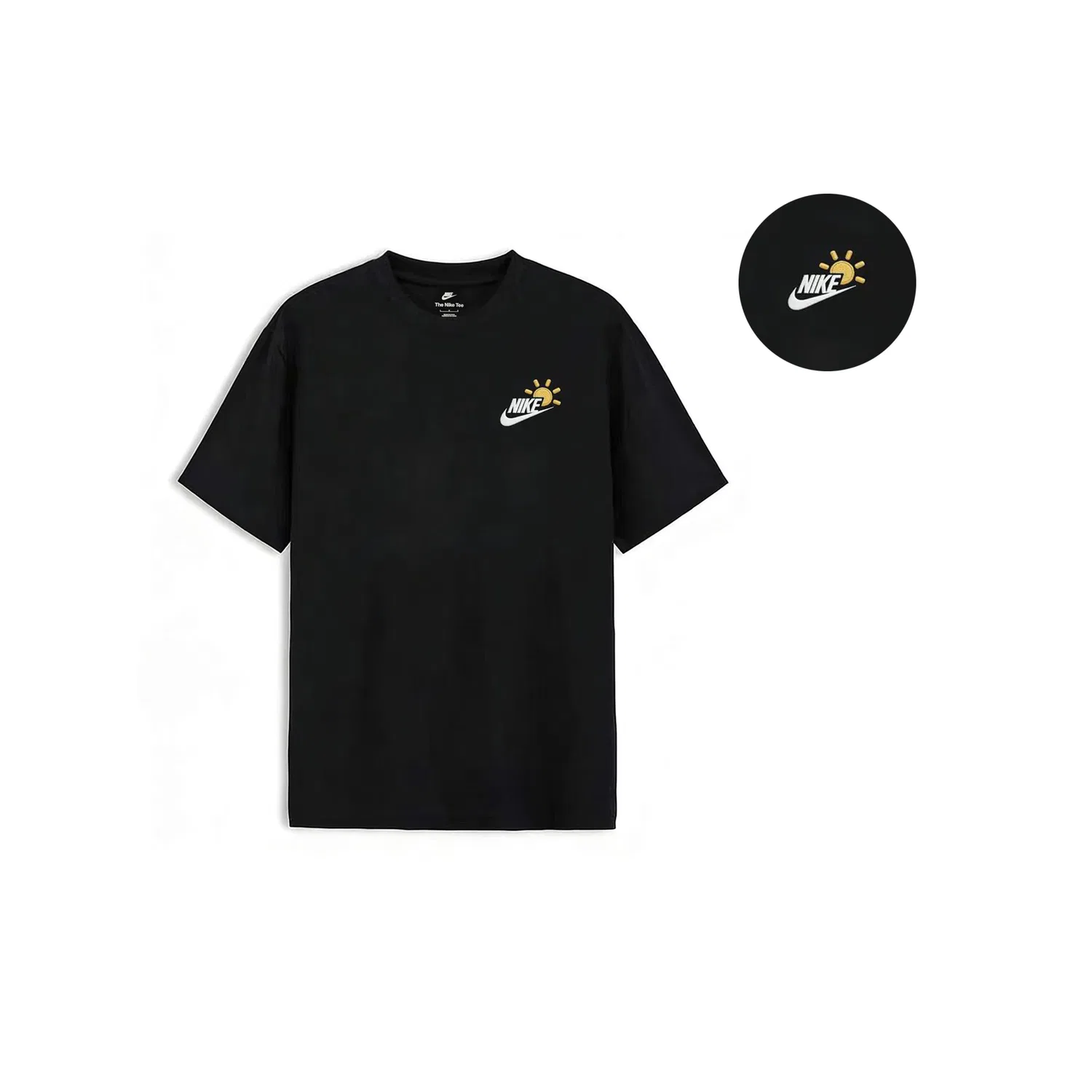Футболка Nike Sportswear Summer T-Shirt Pure White черная — фото 3
