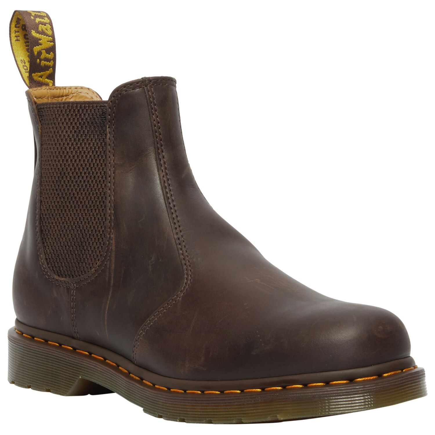 Мужские ботинки Dr Martens 2976 Crazy Horse челси кожаные, темно-коричневый — фото 3