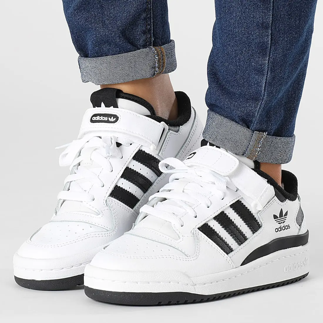 Adidas Originals Кроссовки Adidas Forum Low Cloud White Core Black GS — фото 2