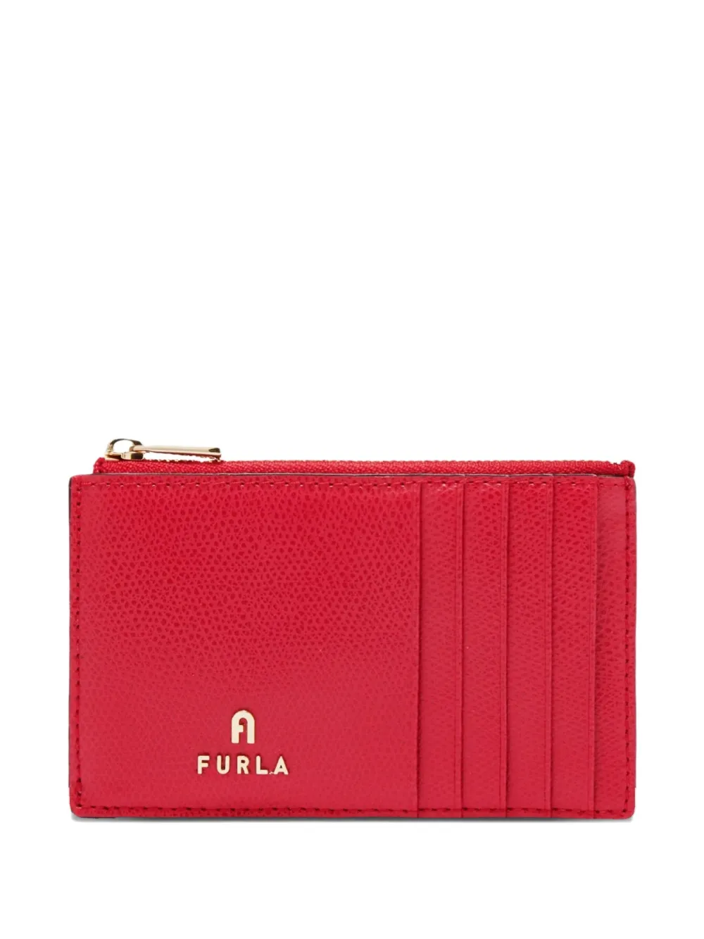 

Картхолдер с круговой молнией Furla, красный