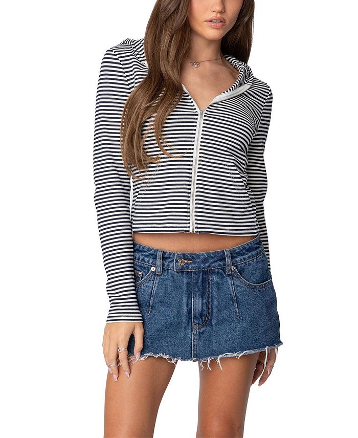 

Толстовка Madison Striped с застежкой-молнией Edikted, мультиколор