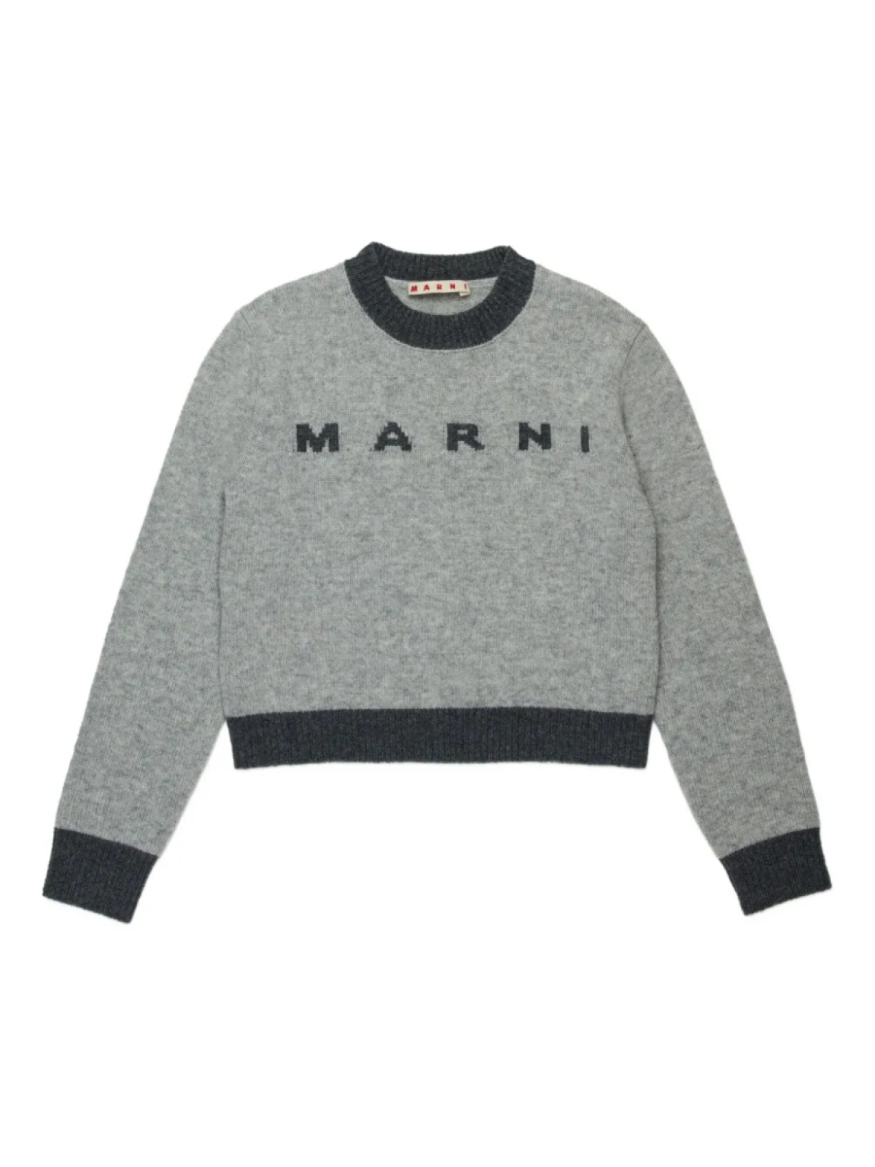 

Marni Kids свитер с круглым вырезом, серый