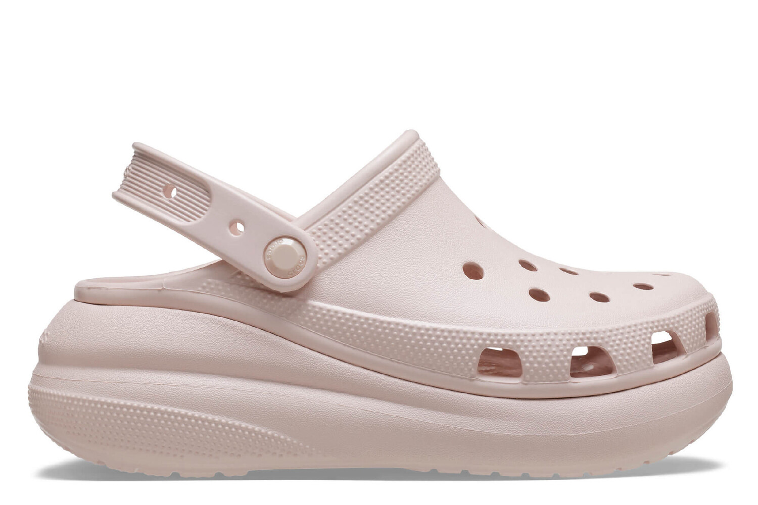 

Раздавить сабо и шлепанцы на танкетке Crocs, розовый