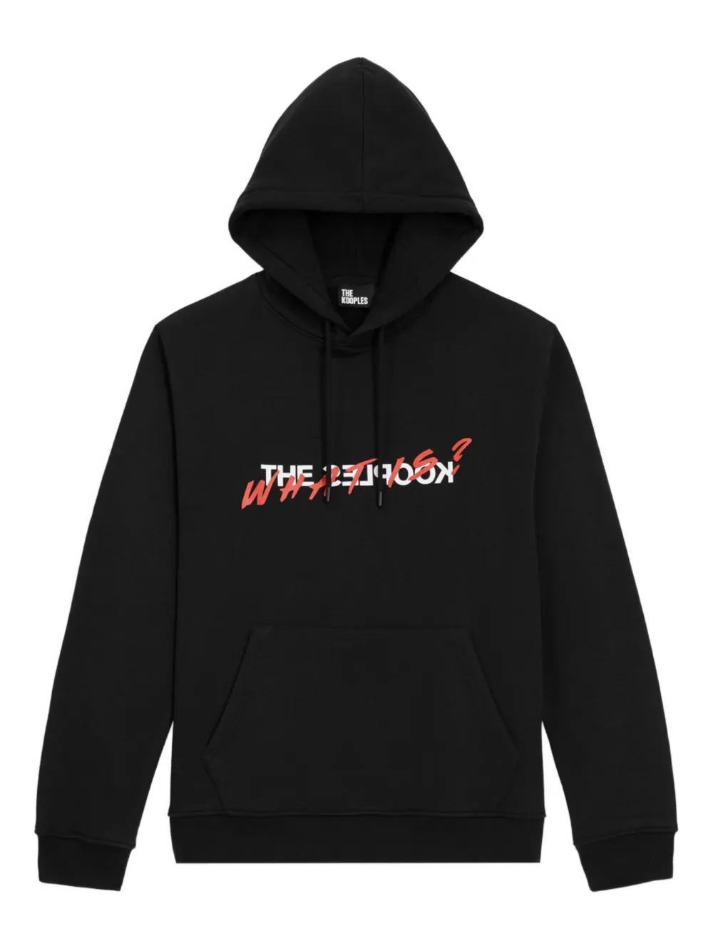 

Хлопковое худи с графическим принтом The Kooples, черный