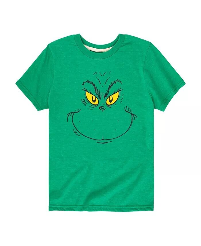 

Футболка с изображением лица Гринча от Big Boys The Grinch Hybrid, зеленый