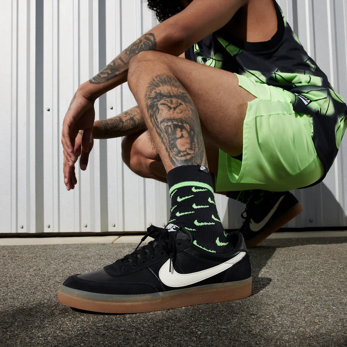 Мужские кожаные кроссовки Killshot 2 Nike, черный — фото 2