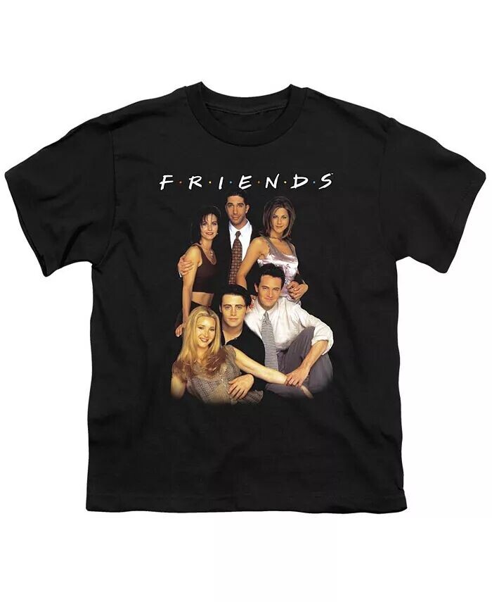 

Футболка с коротким рукавом для подростков Boys Stand Together Friends, черный