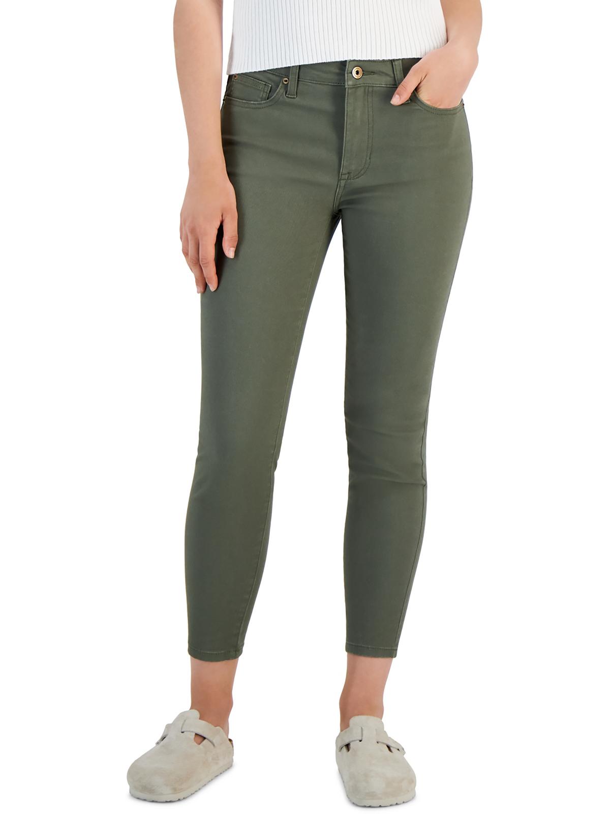 

Женские узкие джинсы средней посадки из денима для молодежи Celebrity Pink, оливковый