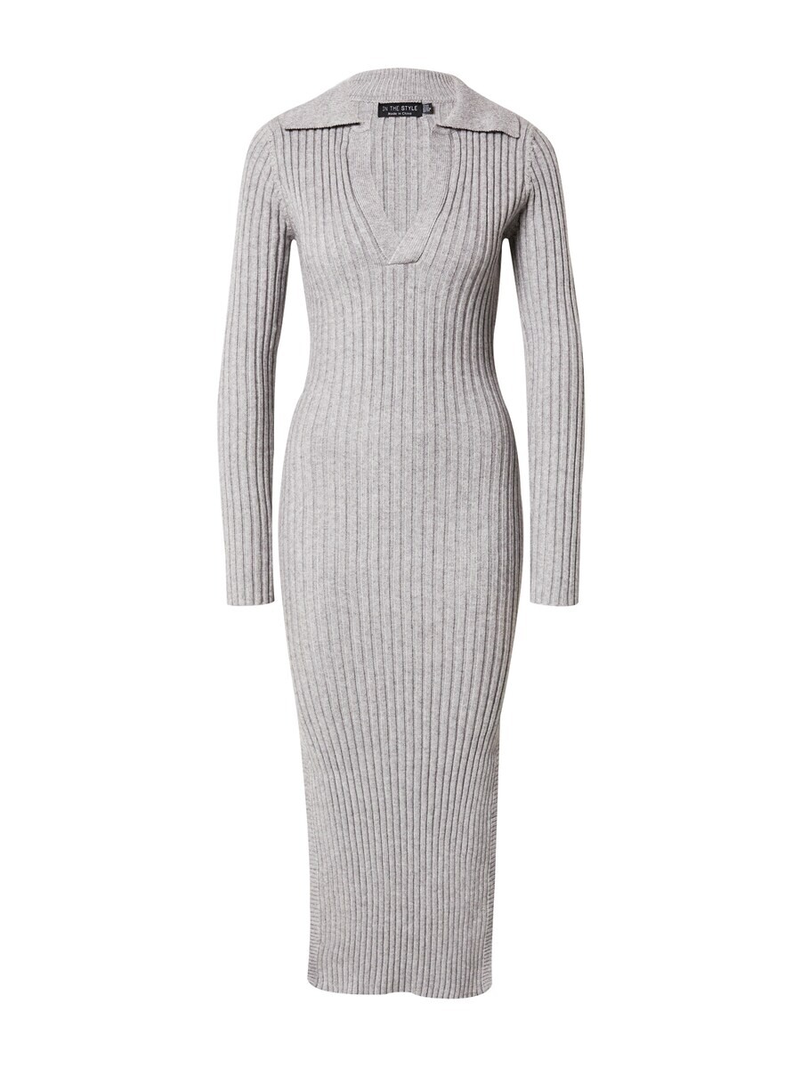 

Вязаное платье In The Style Knitted dress, серый