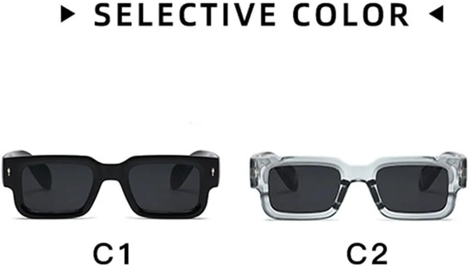 

Ретро солнцезащитные очки для мужчин и женщин, модные панк-очки, винтажные солнцезащитные очки с защитой от УФ-излучения UV400, маленькая оправа HYYZZC, C2