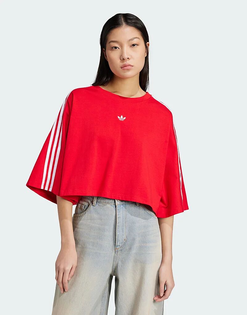 

ФУТБОЛКА BOXY TEE красного цвета adidas Originals