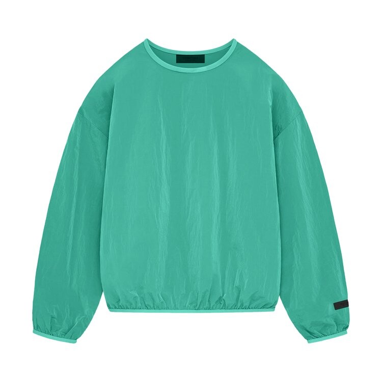 

Толстовка Fear Of God Essentials Fear of God Essentials Crinkle Nylon Pullover Crewneck, зеленый