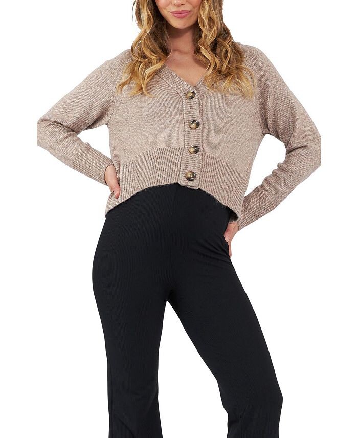 

Вязаный кардиган для беременных Ripe Sunday Ripe Maternity, коричневый