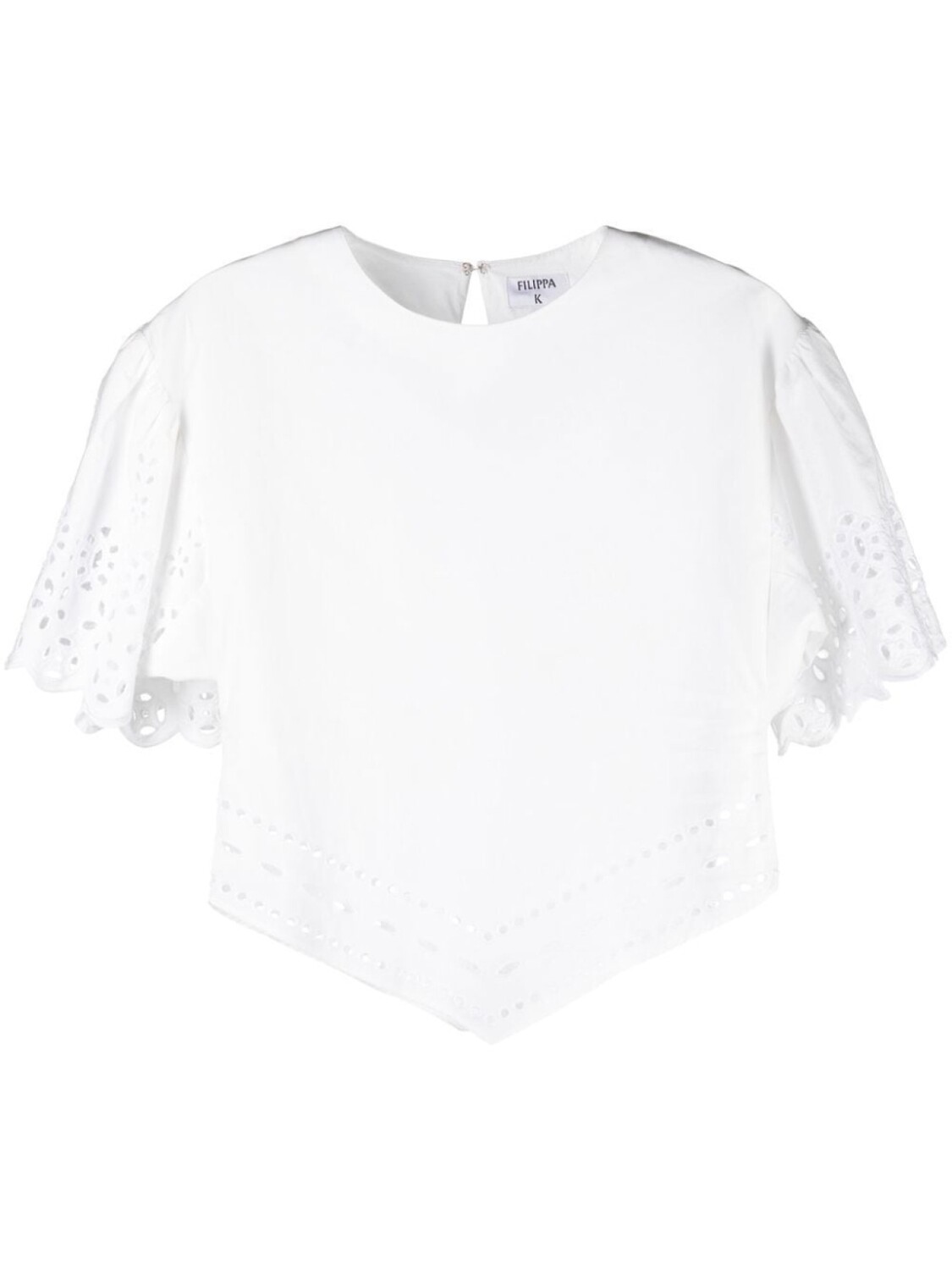 

Filippa K блузка с короткими рукавами и вышивкой, белый