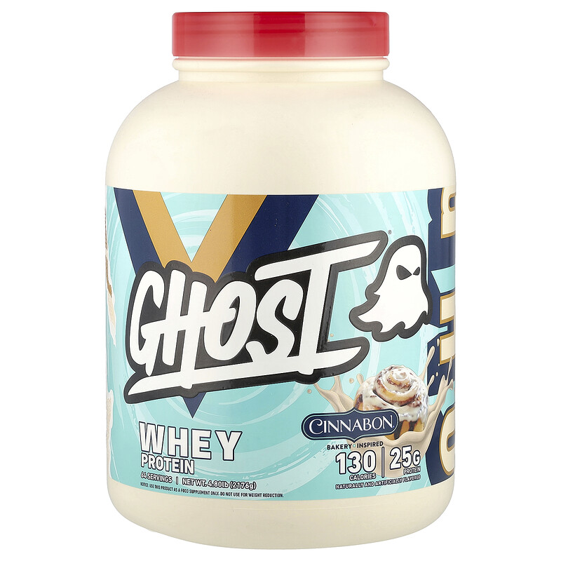 

Ghost, Сывороточный протеин, Cinnabon, 2176 г (4,8 фунта)