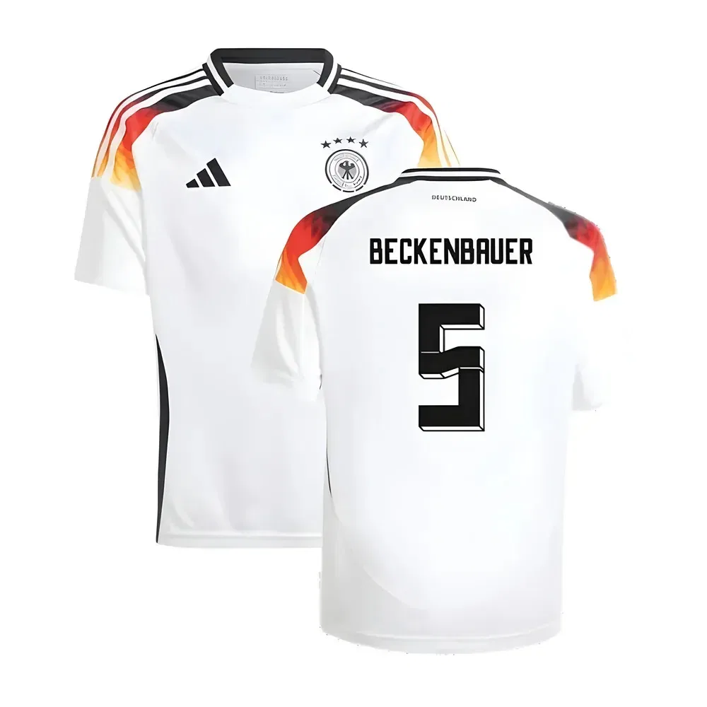 Футболка домашняя Германия 2024-2025 Junior Beckenbauer 5 Adidas Germany, белый
