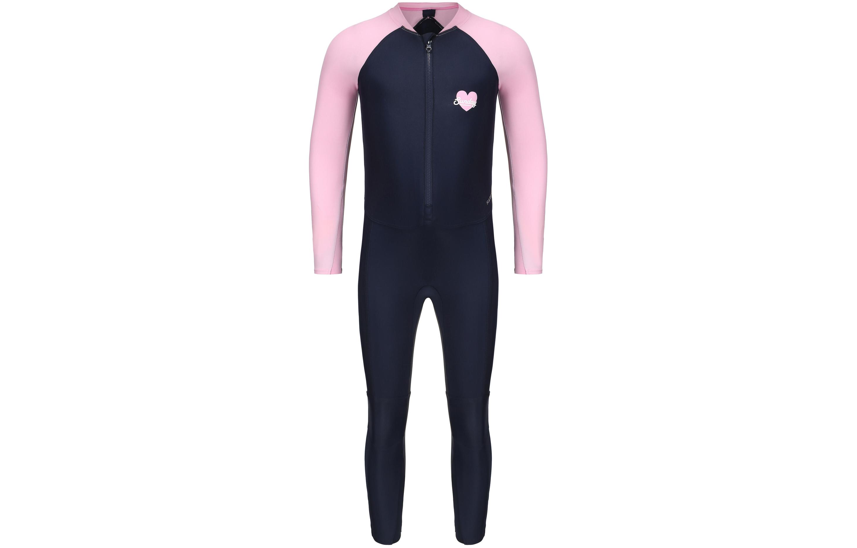 

Детский купальник Тёмно-синий/Светло-кристально-розовый Детский DECATHLON