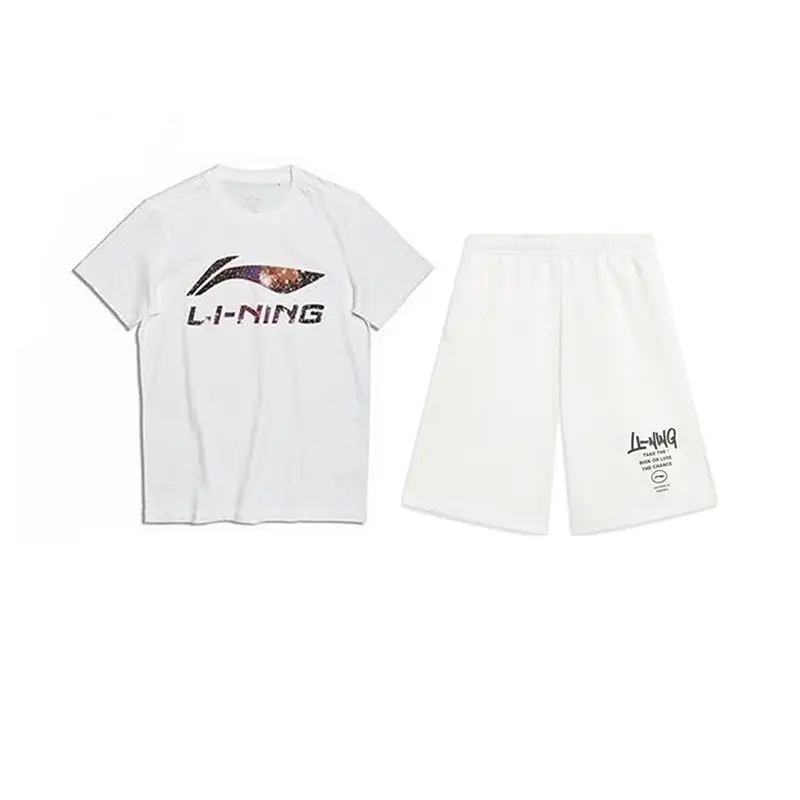 

Li-Ning Casual Sportswear Unisex, белый short-sleeved shirt+белый sweatpants