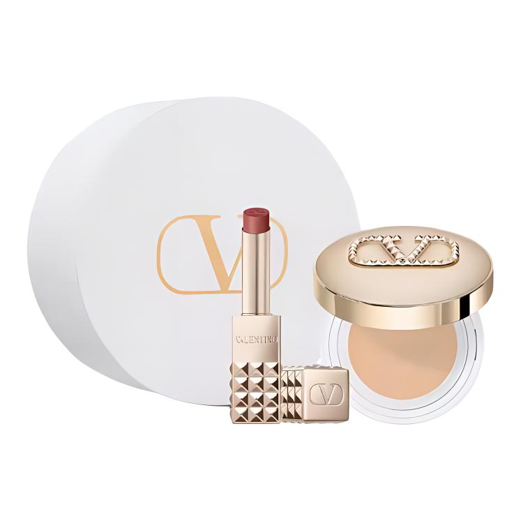 

Valentino Набор помад Future Gold Limited Edition Air Cushion Stud, натуральный стойкий макияж #134R+#LN2/#111A+#LN2