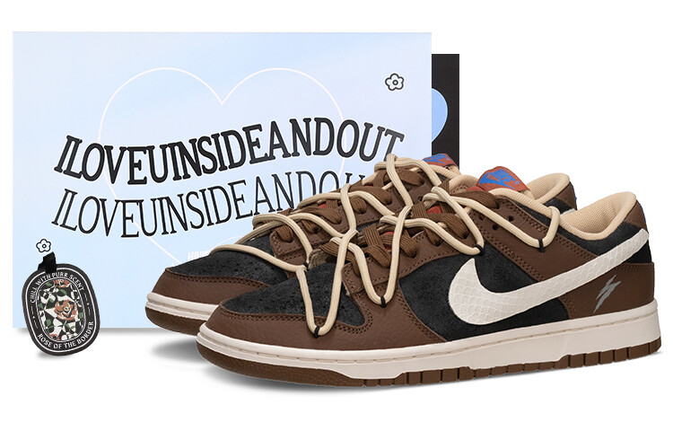 

Кроссовки Nike Dunk Skateboard Shoes Men Low-Top Black/Brown