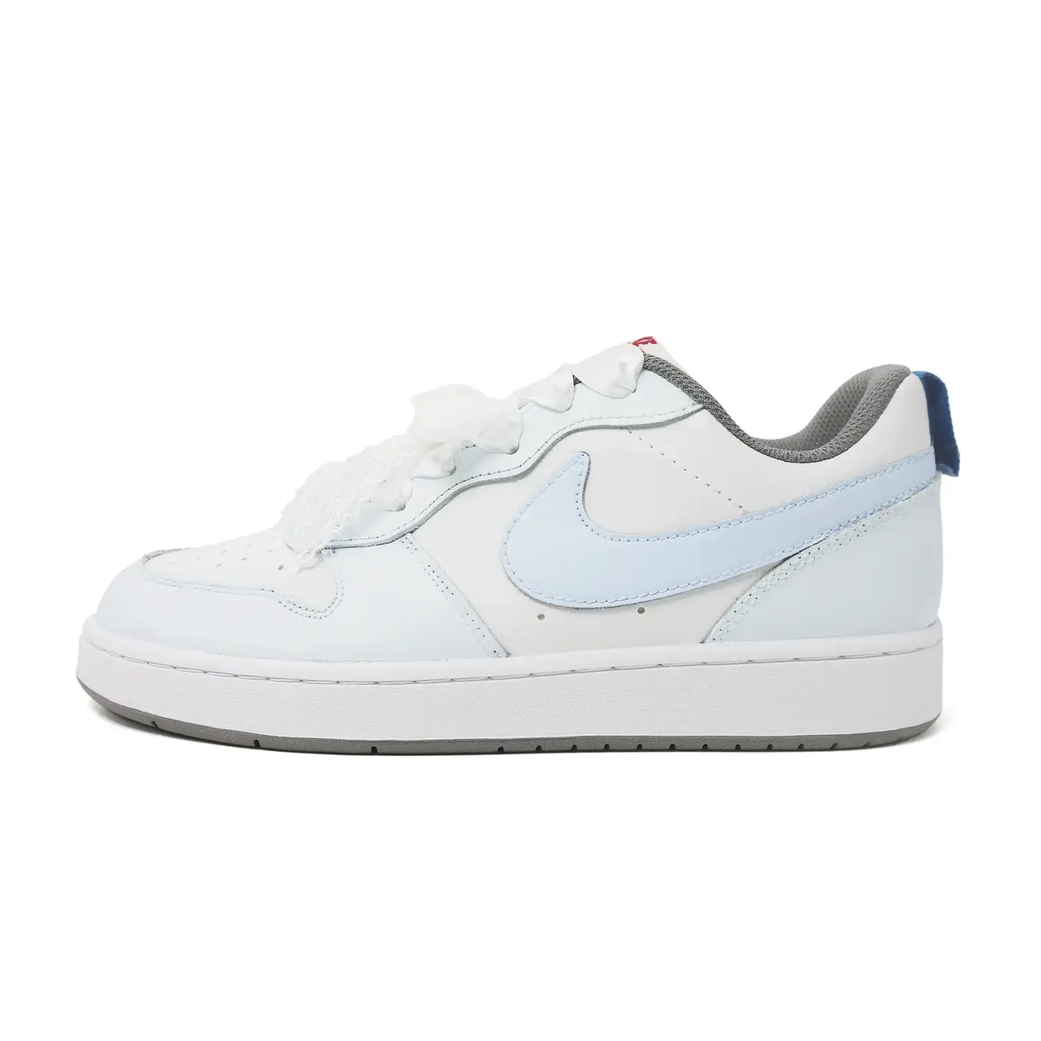 

Nike Кроссовки для скейтбординга Court Borough Light Blue Ribbon Slip Resistant Abrasion Resistant низкие детские Blue Unisex