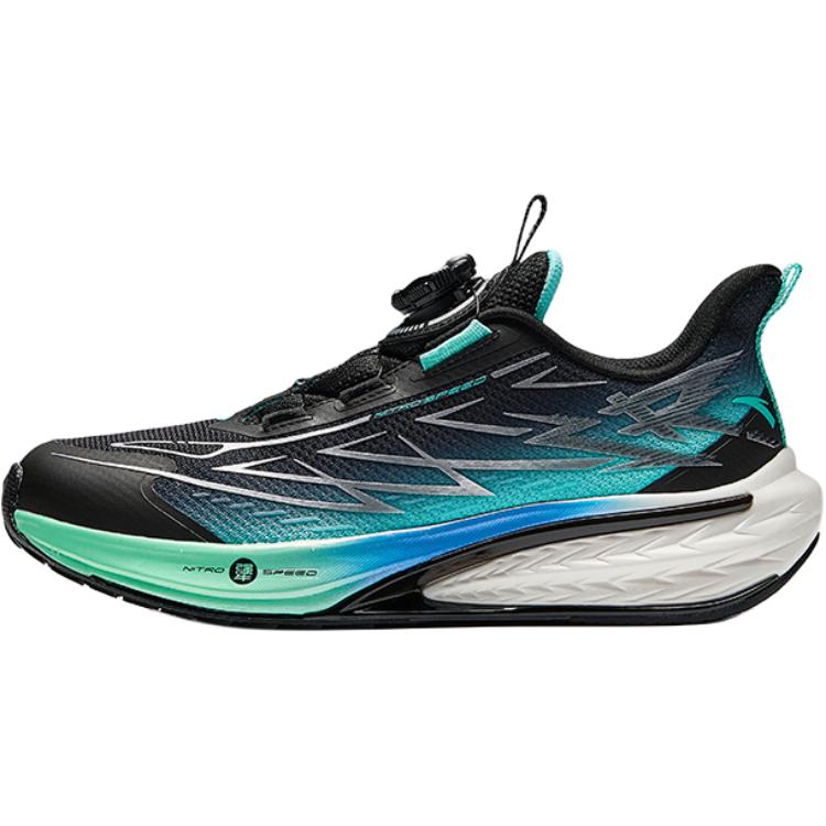 

Antakids Легкие амортизирующие кроссовки Tsunami GS3 Rebound с низким верхом, черные, зеленые, детские