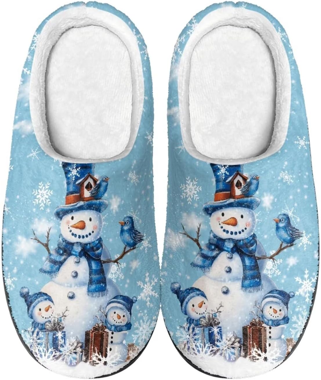 

Домашние и тапочки для женщин, мужские удобные фланелевые теплые тапочки на плоской подошве, зимние домашние сабо Tofrimade, синий