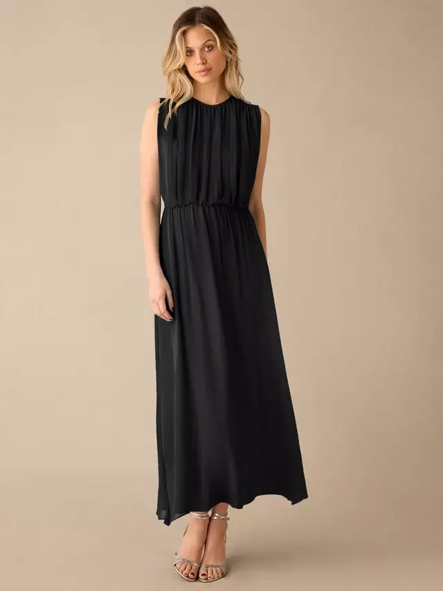 

Платье Ro&Zo Lucia Gathered Maxi, черный