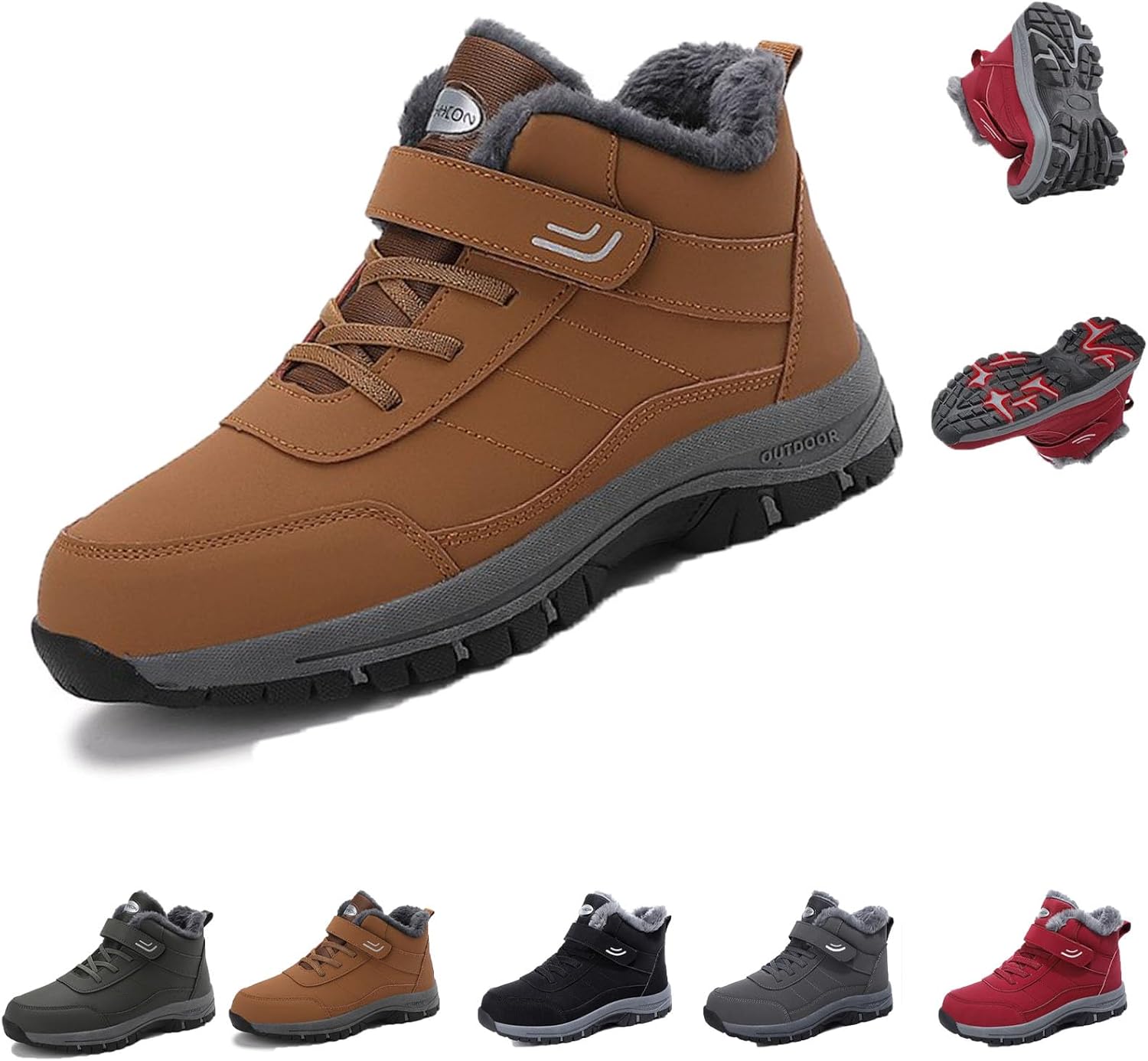 Orthoboots Pro - Эргономичные зимние ботинки, утепленные водонепроницаемые кроссовки с противоскользящей подошвой, ортопедические ботинки для женщин и мужчин Lpfkyt, желтый