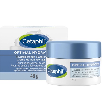 

CETAPHIL Оптимальное увлажнение Восстанавливающий дневной крем 48 г Увлажняет лицо в течение 48 часов Укрепляет кожный барьер и успокаивает Легкий и нежирный С глицерином, гиалуроновой кислотой и маслом ши