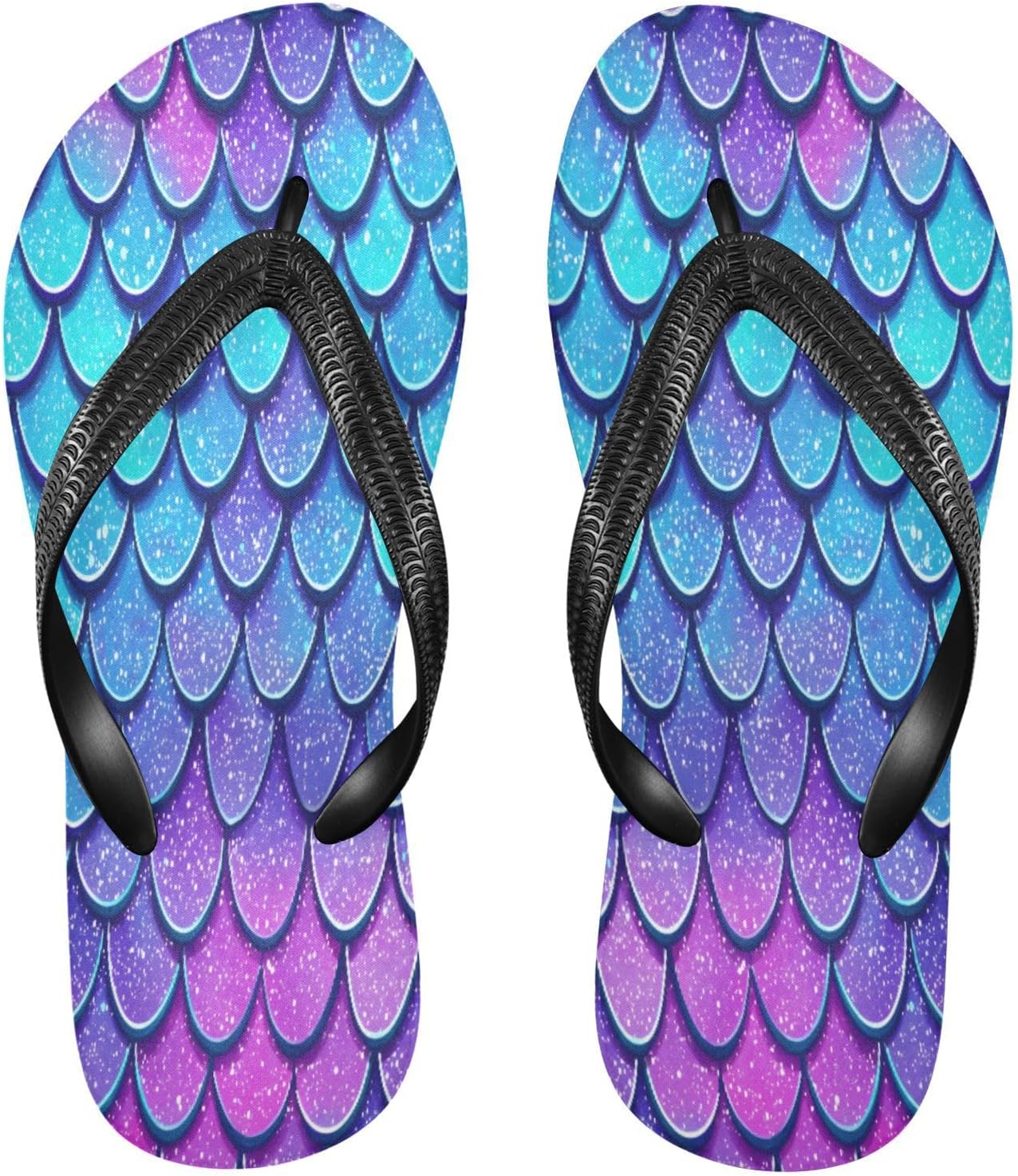 

Женские и мужские шлепанцы MNSRUU, сине-фиолетовые, с узором «драконьи чешуйки», шлепанцы для женщин, сандалии для мужчин, тапочки для душа, летние нескользящие шлепанцы для плавания, пляжа и ванной
