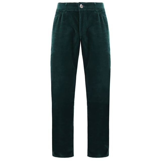 

Emporio J18 Slim Fit Мужские бархатные брюки со стандартной талией Armani, зеленый