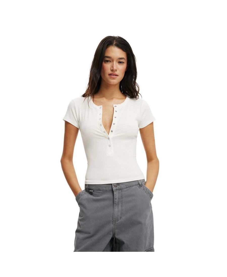 

Женская футболка-поло Christy Henley COTTON ON, Vintage white