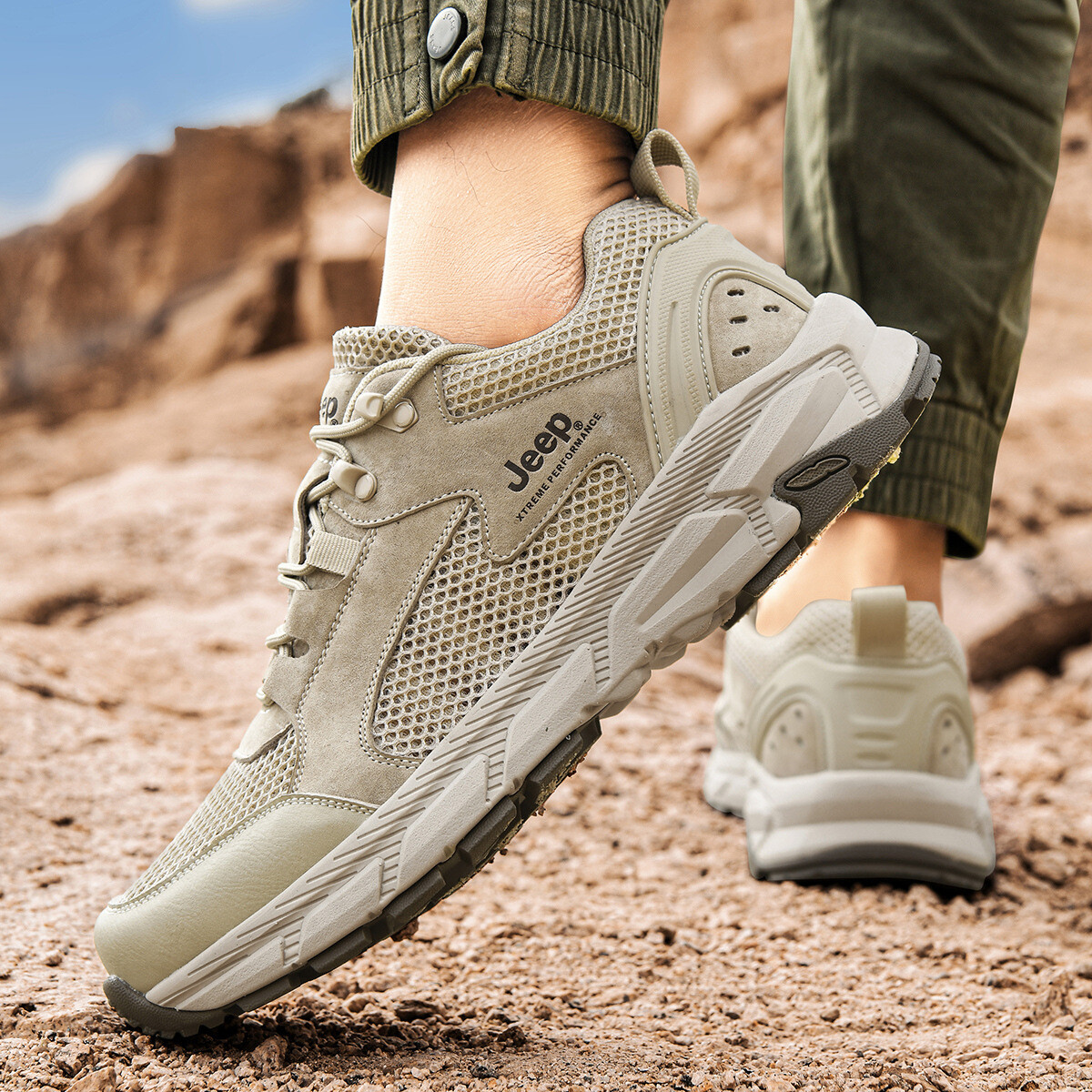 

Кроссовки Jeep Lifestyle Shoes Men Low-top Sand, цвет Sand, Бежевый, Кроссовки Jeep Lifestyle Shoes Men Low-top Sand, цвет Sand