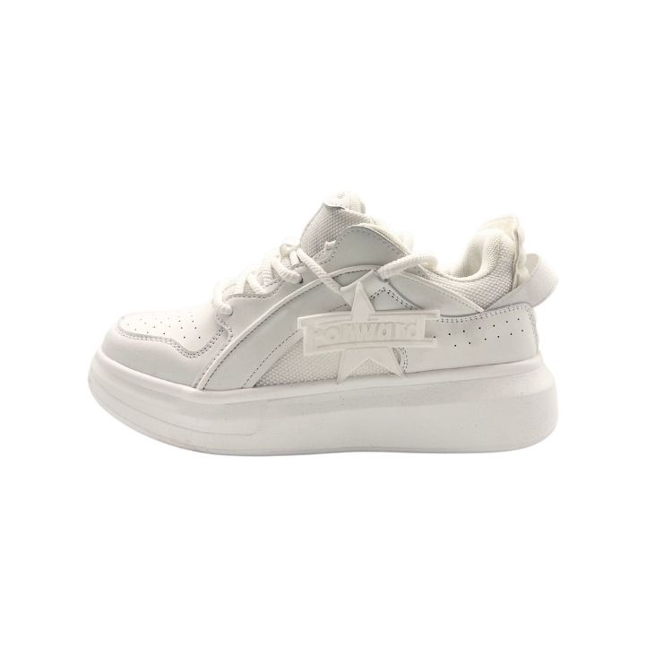 

QIANJIN Унисекс скейтерские кеды белые, цвет White