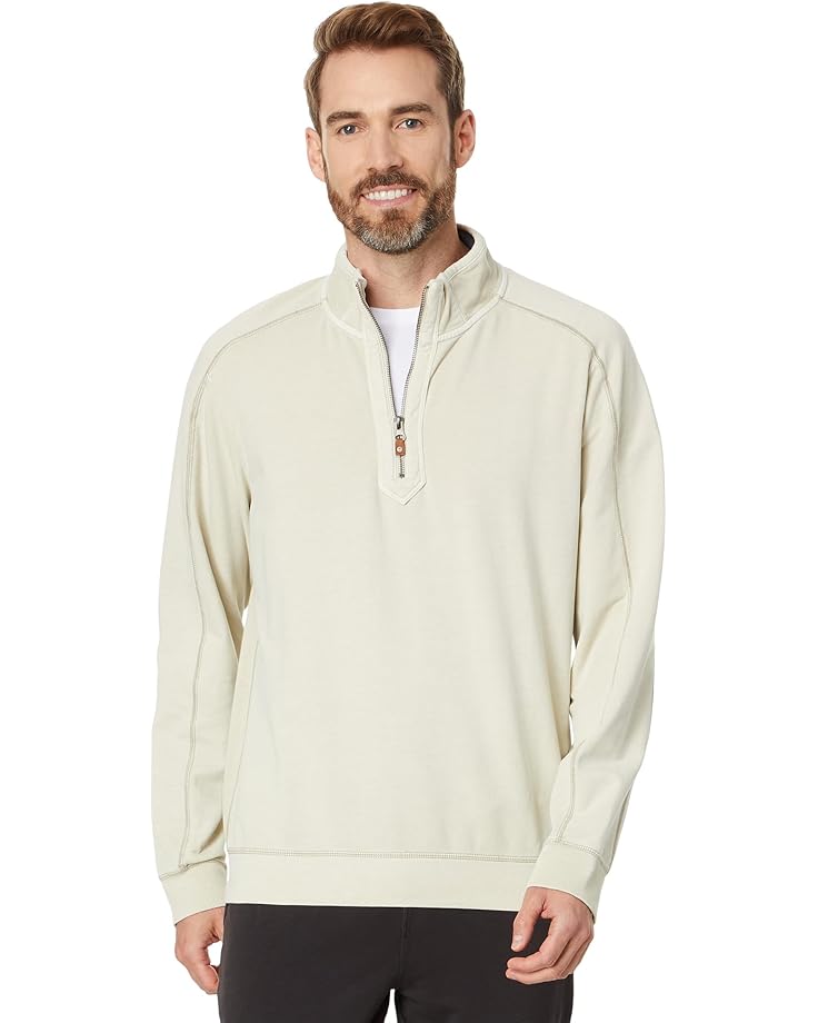 

Толстовка Tommy Bahama Ben And Terry Half Zip, цвет Warm Mist