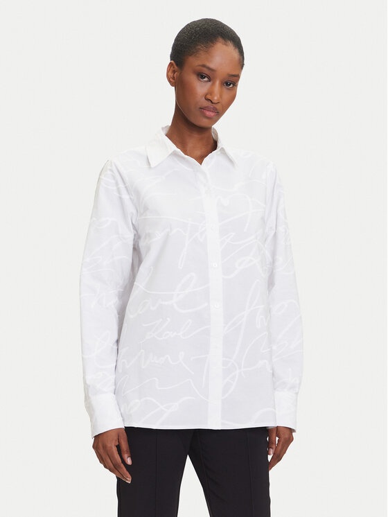

Рубашка regular fit A3W11021 Karl Lagerfeld, белый