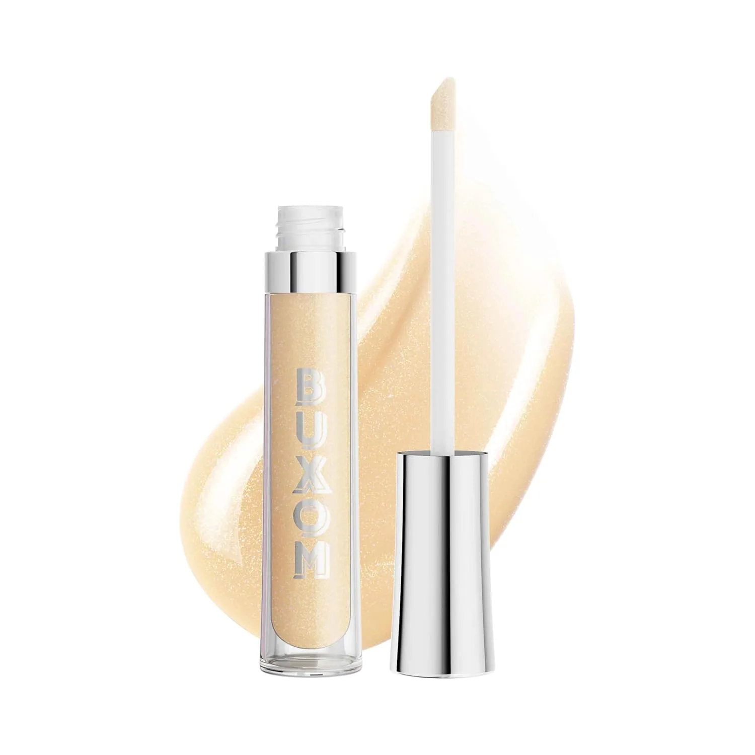 Buxom Full-On Plumping Lip Polish, блеск для губ, тонирующий блеск для губ, формула с пептидами и витамином Е для придания губам объема и увлажнения. 4,4 мл (1 шт.), AE Charlie (Shimmering Light Gold)