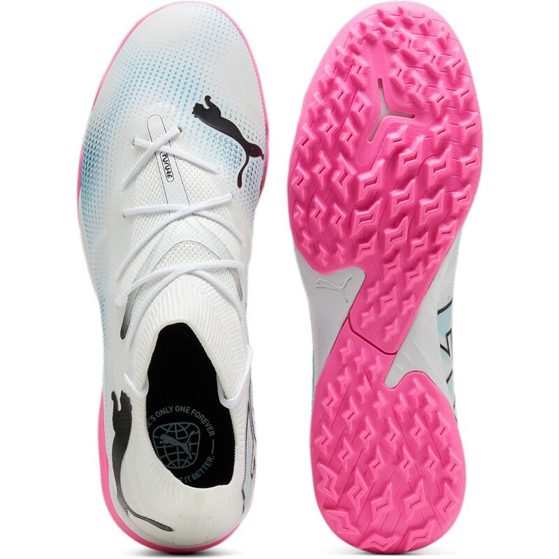 Футбольные бутсы для игры на хард Future 7 Match TT Puma, цвет puma white-puma black-poison p — фото 2