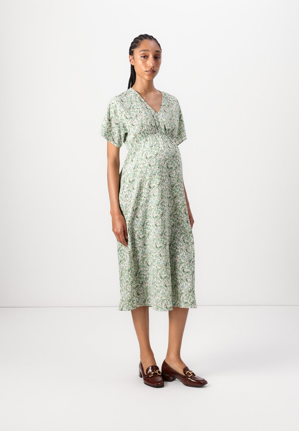 

Повседневное платье OLMFLAVA V NECK CALF DRESS ONLY MATERNITY, бежевый