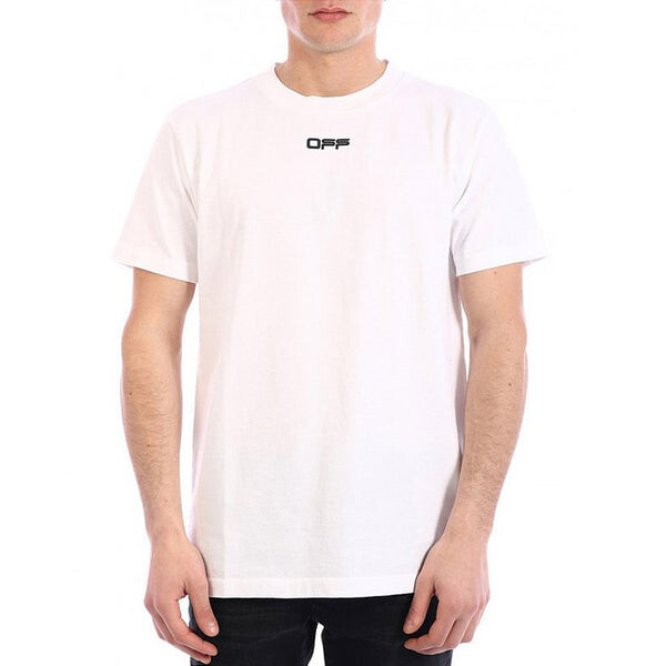 Футболка ss21 logo alphabet printing round neck short sleeve ordinary version white Off-White, белый — фото 3